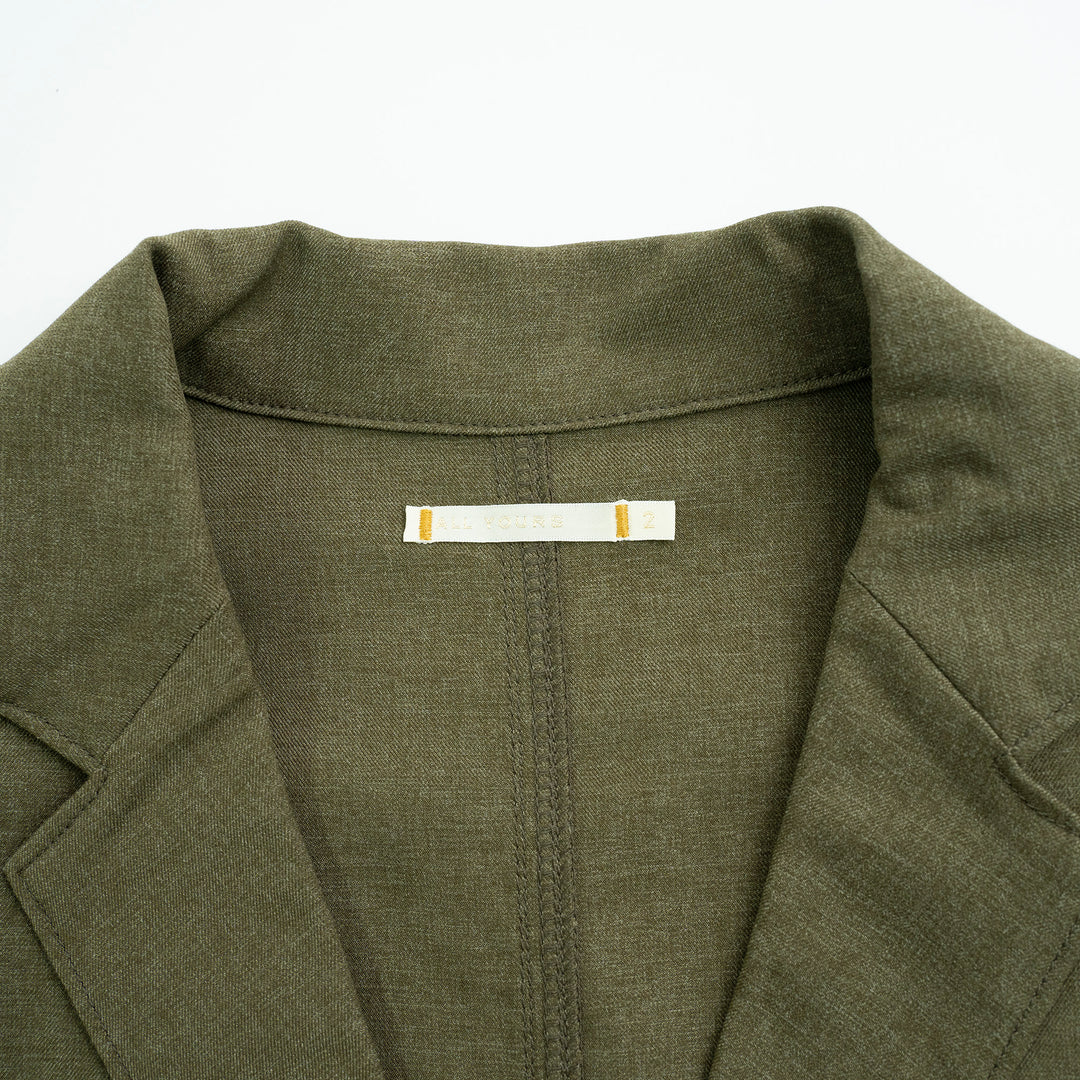 【サルベージ品】「着たくないのに、毎日着てしまう」ジャケット / オリーブ / サイズ2