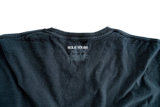 【ROLE YOURS】半袖Tシャツ / ブラック / メンズ3Lサイズ相当