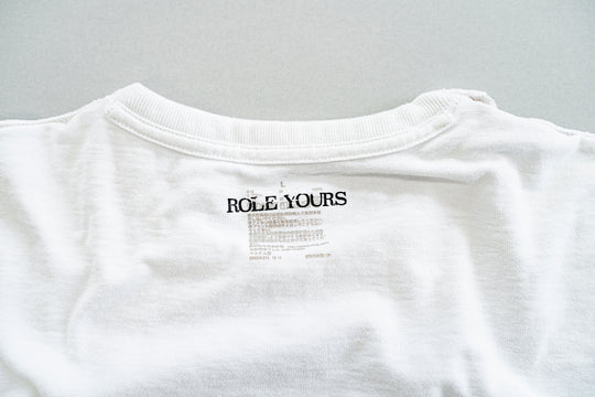 【ROLE YOURS】半袖Tシャツ / ホワイト / レディースMサイズ相当