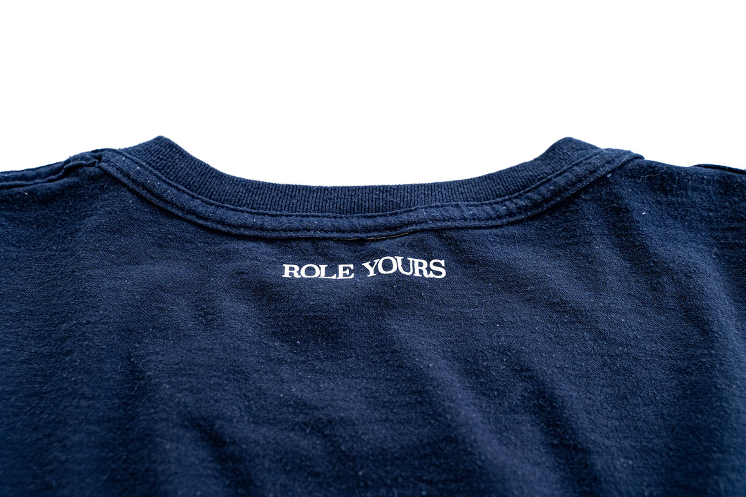 【ROLE YOURS】半袖Tシャツ / ネイビー / メンズ6Lサイズ相当