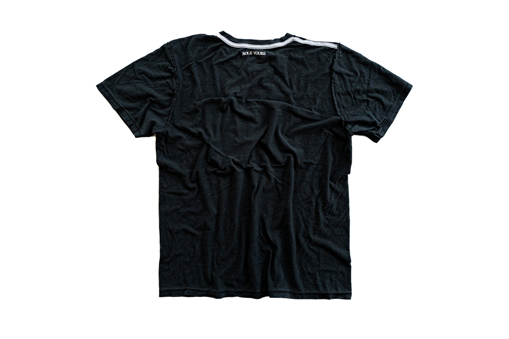 【ROLE YOURS】半袖Tシャツ / ブラック / メンズMサイズ相当