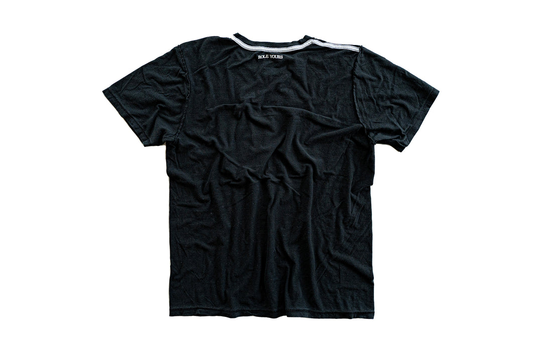 【ROLE YOURS】半袖Tシャツ / ブラック / メンズMサイズ相当