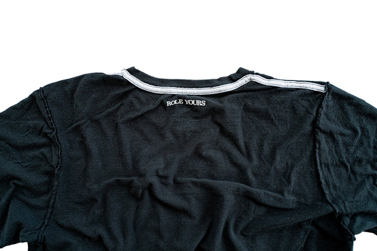 【ROLE YOURS】半袖Tシャツ / ブラック / メンズMサイズ相当