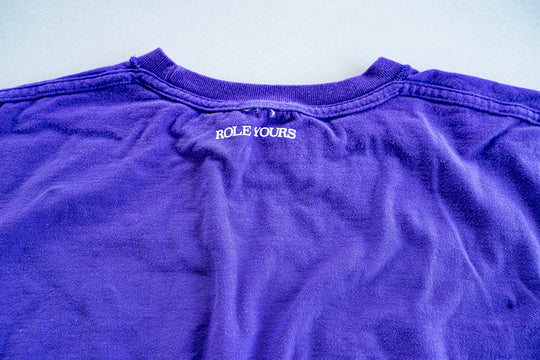 【ROLE YOURS】半袖Tシャツ / パープル / メンズLサイズ相当