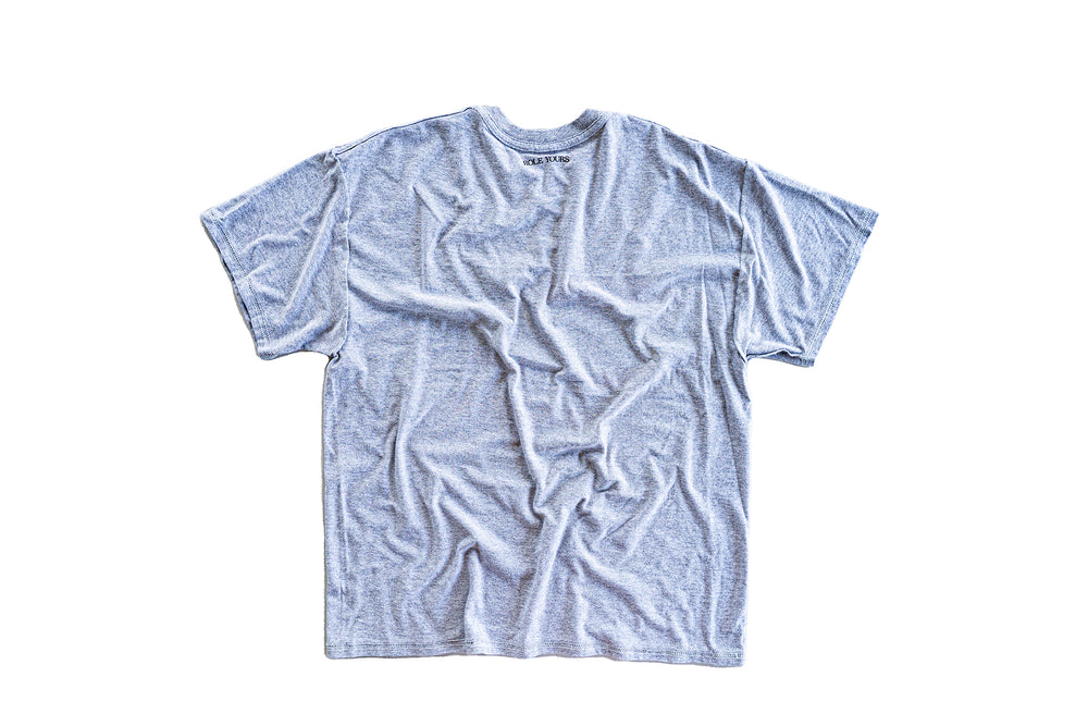 【ROLE YOURS】半袖Tシャツ / グレー / メンズXLサイズ相当