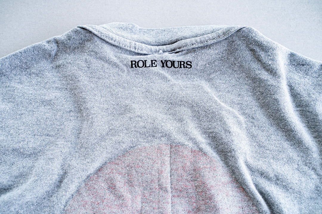 【ROLE YOURS】半袖Tシャツ / グレー / メンズMサイズ相当