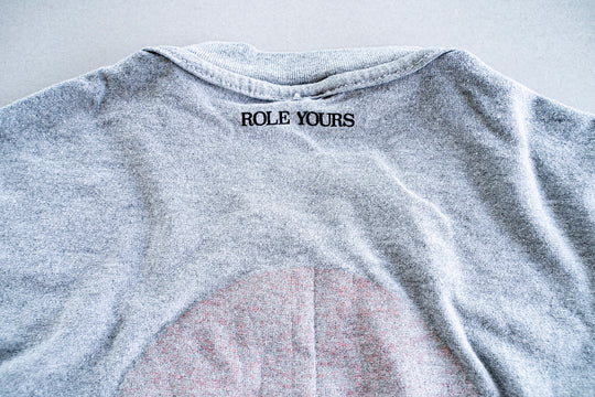 【ROLE YOURS】半袖Tシャツ / グレー / メンズMサイズ相当