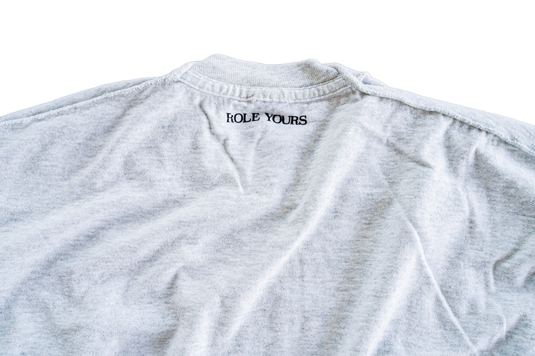 【ROLE YOURS】半袖Tシャツ / グレー / メンズMサイズ相当