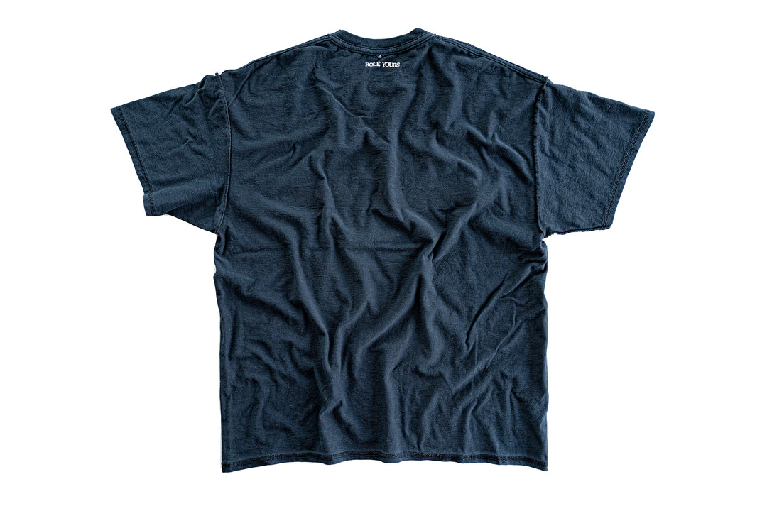 【ROLE YOURS】半袖Tシャツ / ブラック / メンズXLサイズ相当