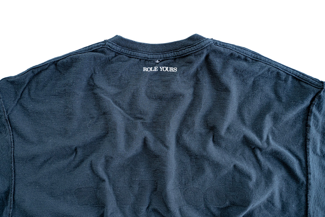 【ROLE YOURS】半袖Tシャツ / ブラック / メンズXLサイズ相当
