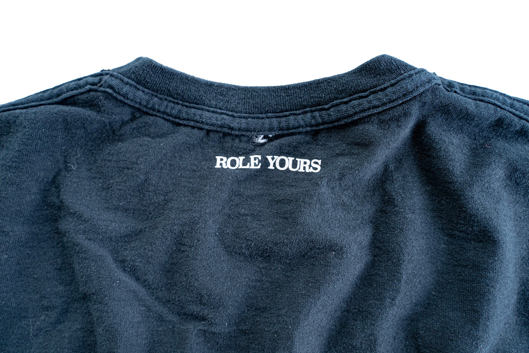 【ROLE YOURS】半袖Tシャツ / ブラック / メンズXLサイズ相当