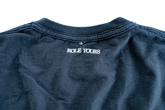 【ROLE YOURS】半袖Tシャツ / ブラック / メンズXLサイズ相当