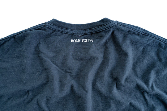 【ROLE YOURS】半袖Tシャツ / ブラック / メンズXLサイズ相当