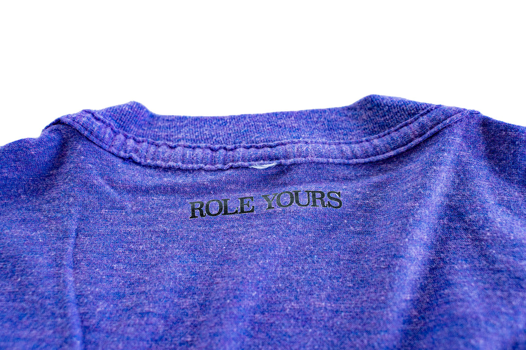 【ROLE YOURS】半袖Tシャツ / パープル / レディースSサイズ相当