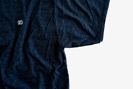 【ROLE YOURS】半袖Tシャツ / ダークネイビー / メンズLサイズ相当