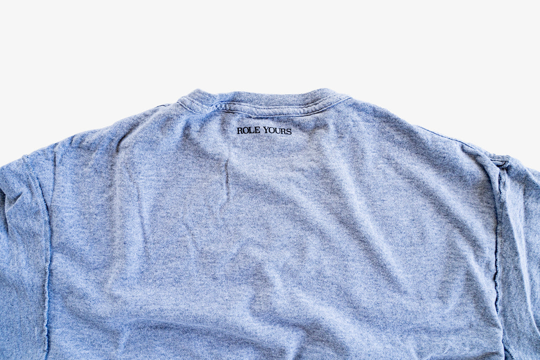 【ROLE YOURS】半袖Tシャツ / グレー / メンズLサイズ相当
