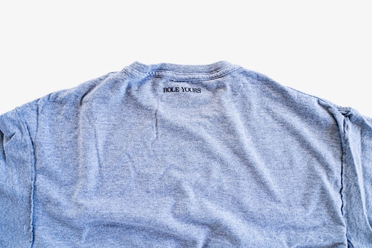 【ROLE YOURS】半袖Tシャツ / グレー / メンズLサイズ相当