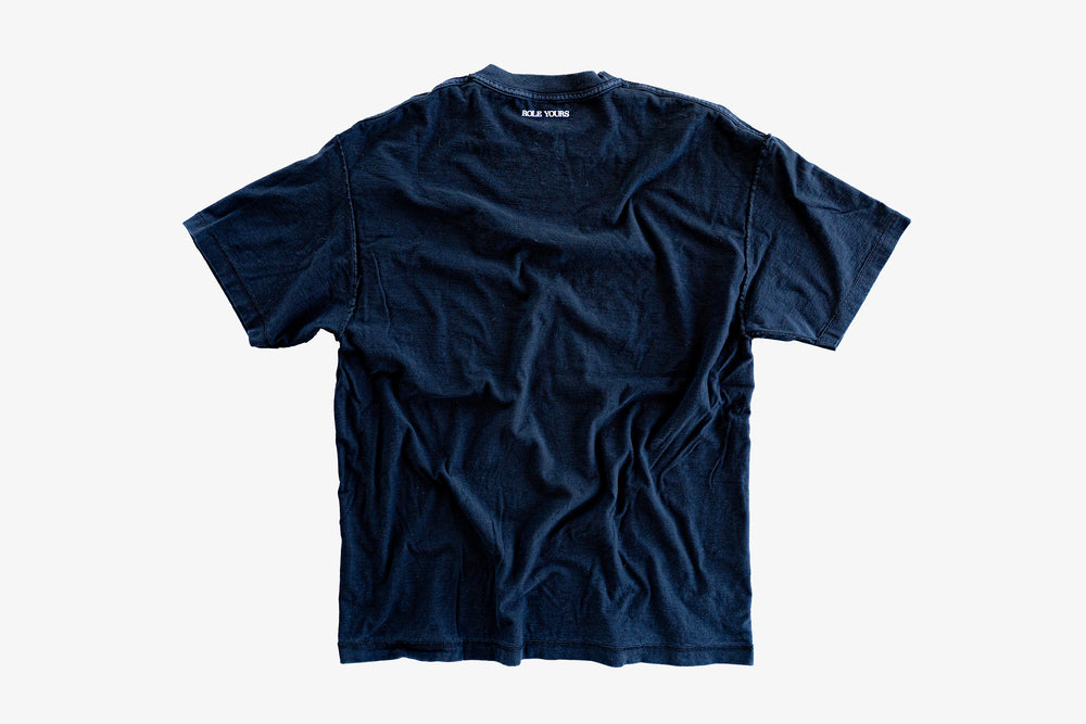 【ROLE YOURS】半袖Tシャツ / ダークネイビー / メンズ3Lサイズ相当