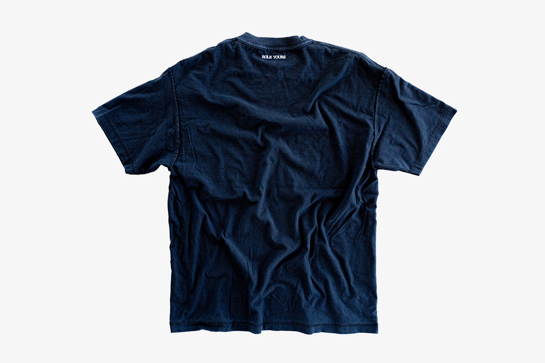 【ROLE YOURS】半袖Tシャツ / ダークネイビー / メンズ3Lサイズ相当