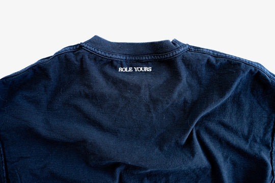 【ROLE YOURS】半袖Tシャツ / ダークネイビー / メンズ3Lサイズ相当