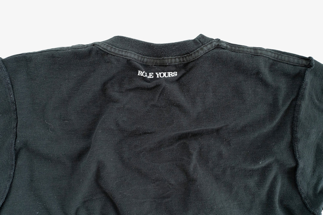 【ROLE YOURS】半袖Tシャツ / ブラック / メンズSサイズ相当