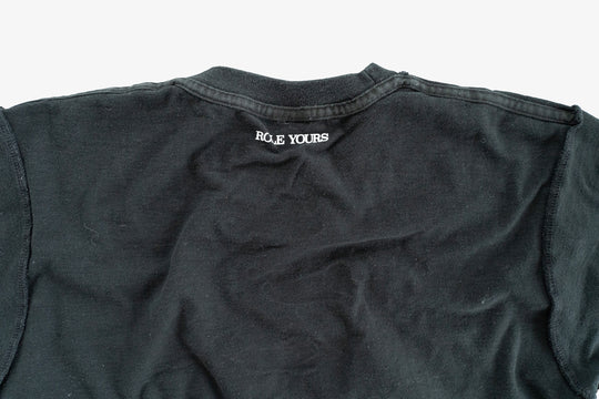 【ROLE YOURS】半袖Tシャツ / ブラック / メンズSサイズ相当
