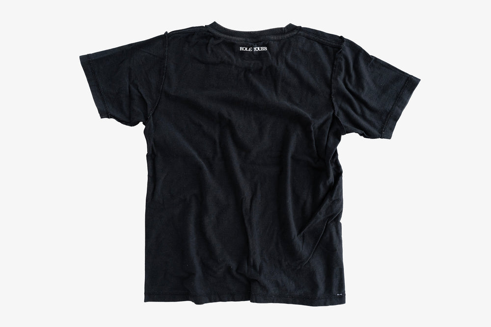 【ROLE YOURS】半袖Tシャツ / ブラック / レディースXSサイズ相当