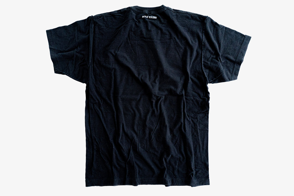 【ROLE YOURS】半袖Tシャツ / ブラック / メンズMサイズ相当