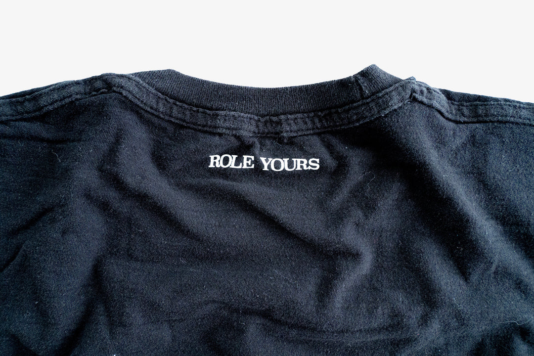 【ROLE YOURS】半袖Tシャツ / ブラック / メンズMサイズ相当