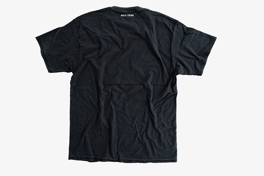 【ROLE YOURS】半袖Tシャツ / ブラック / メンズLサイズ相当