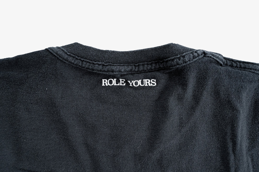 【ROLE YOURS】半袖Tシャツ / ブラック / メンズLサイズ相当