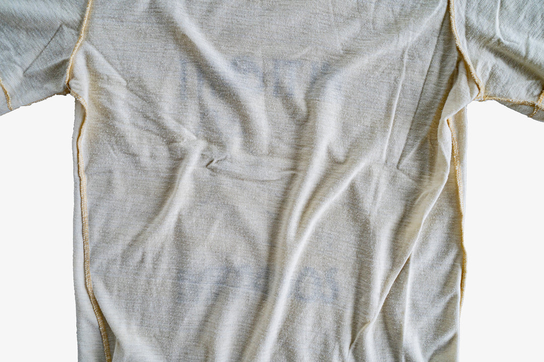 【ROLE YOURS】半袖Tシャツ / クリーム / レディースXSサイズ相当