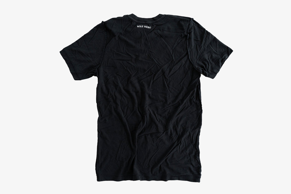 【ROLE YOURS】半袖Tシャツ / ブラック / レディースMサイズ相当