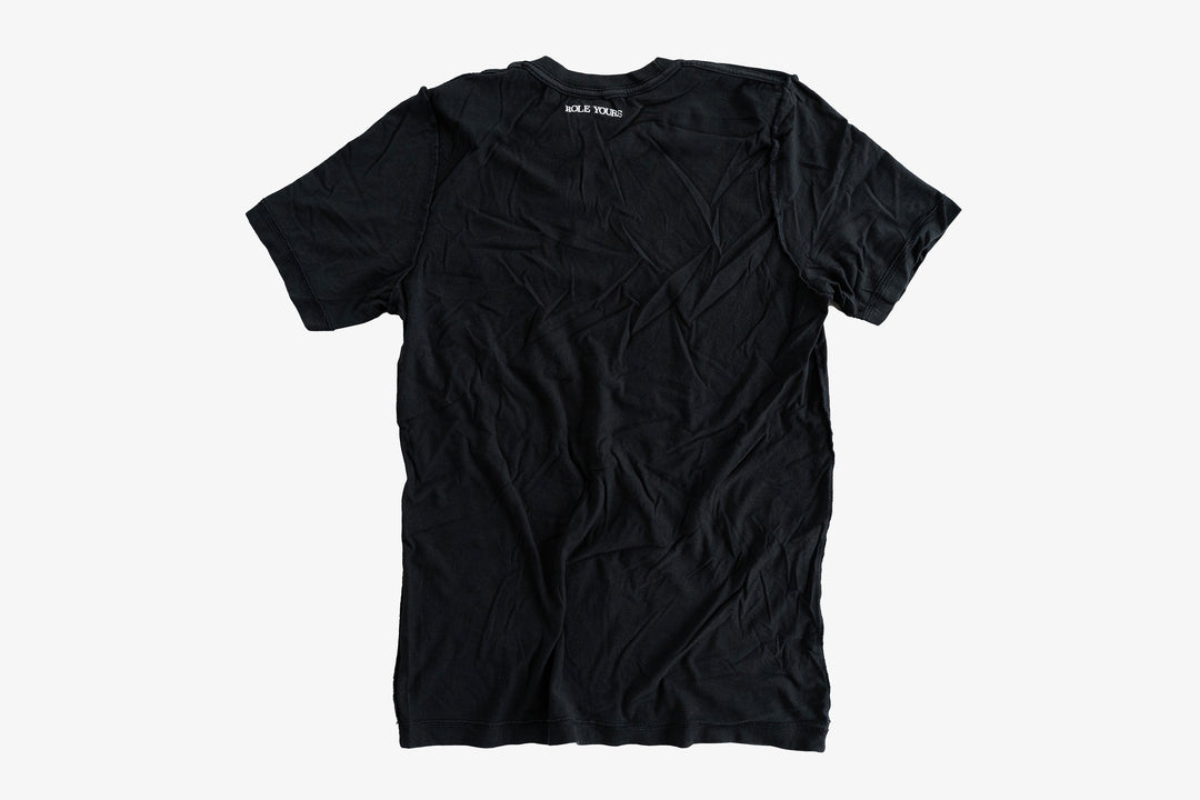 【ROLE YOURS】半袖Tシャツ / ブラック / レディースMサイズ相当