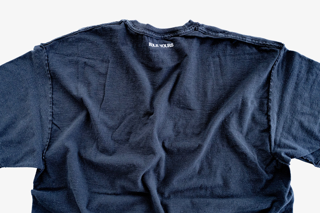 【ROLE YOURS】半袖Tシャツ / ブラック / メンズXLサイズ相当
