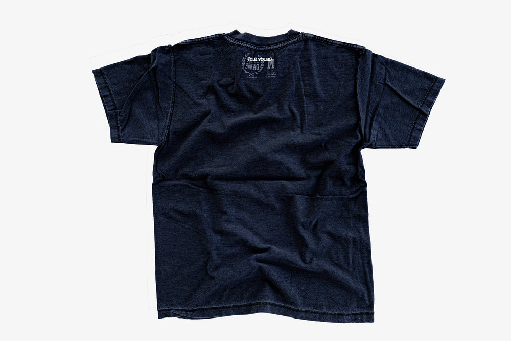 【ROLE YOURS】半袖Tシャツ / ブラック / メンズMサイズ相当