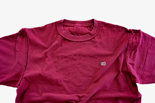 【ROLE YOURS】半袖Tシャツ / ワインレッド / メンズMサイズ相当