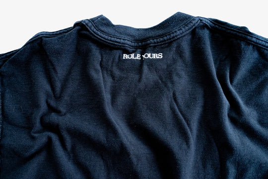 【ROLE YOURS】半袖Tシャツ / ブラック / メンズSサイズ相当