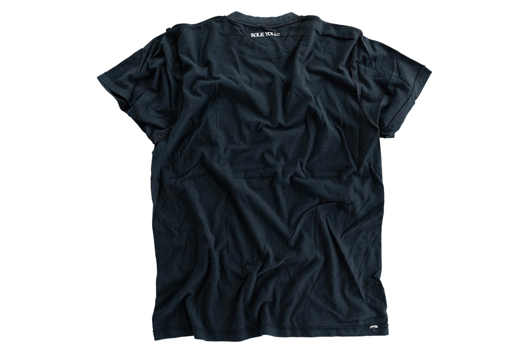 【ROLE YOURS】半袖Tシャツ / ブラック / レディースMサイズ相当