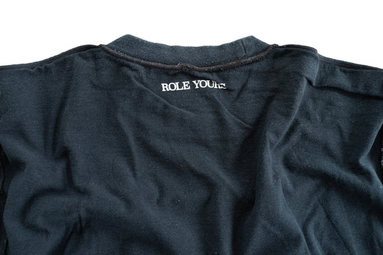 【ROLE YOURS】半袖Tシャツ / ブラック / レディースMサイズ相当
