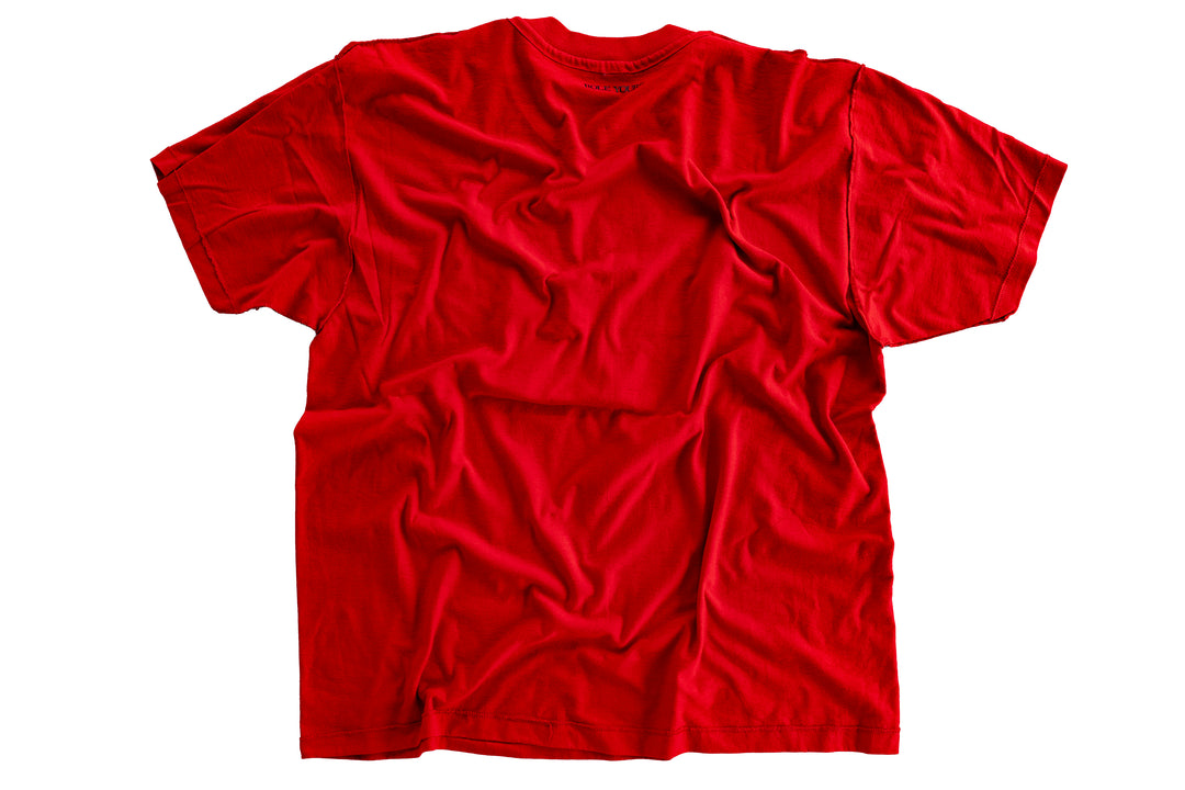 【ROLE YOURS】半袖Tシャツ / レッド / メンズXLサイズ相当