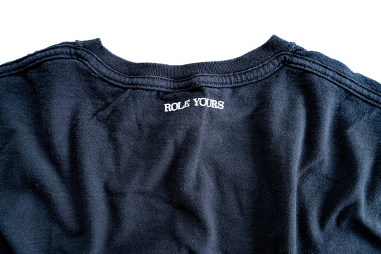 【ROLE YOURS】半袖Tシャツ / ブラック / メンズXLサイズ相当
