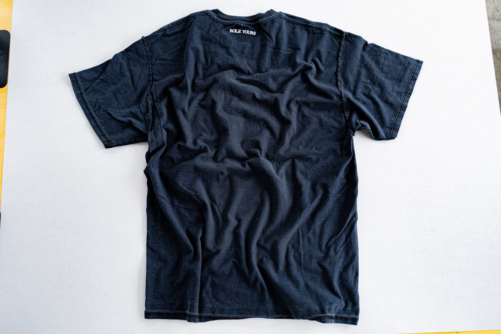 【ROLE YOURS】半袖Tシャツ / ブラック / メンズMサイズ相当