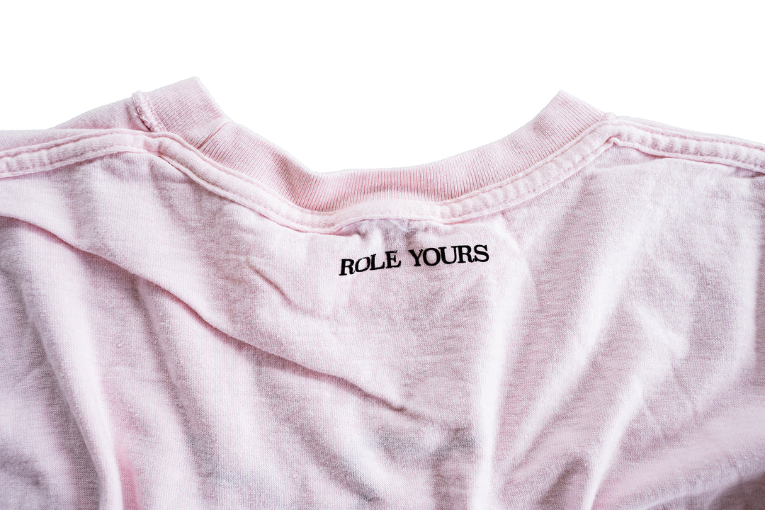 【ROLE YOURS】半袖Tシャツ / ピンク / メンズMサイズ相当