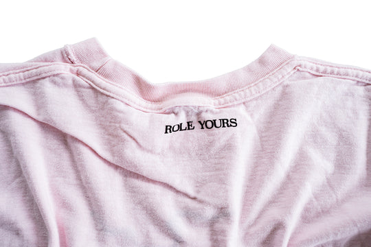 【ROLE YOURS】半袖Tシャツ / ピンク / メンズMサイズ相当