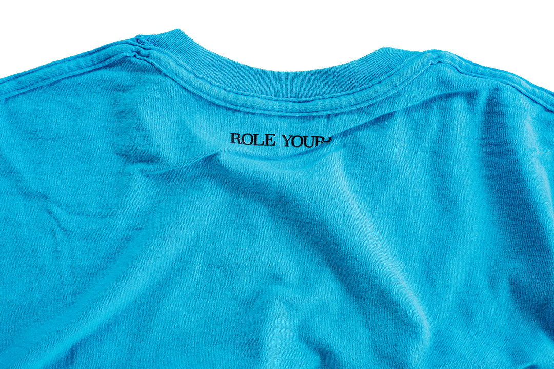 【ROLE YOURS】半袖Tシャツ / サックスブルー / レディースSサイズ相当