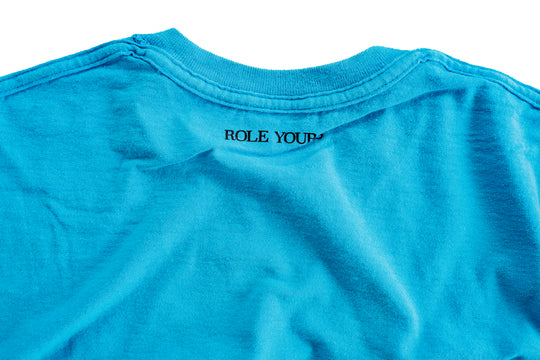 【ROLE YOURS】半袖Tシャツ / サックスブルー / レディースSサイズ相当