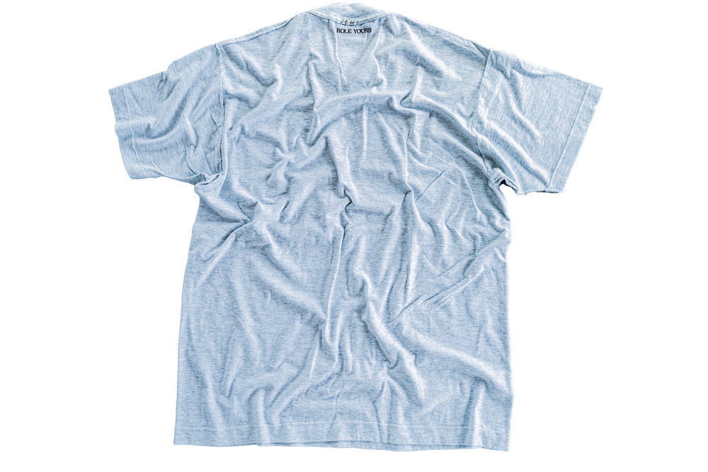 【ROLE YOURS】半袖Tシャツ / グレー / メンズMサイズ相当