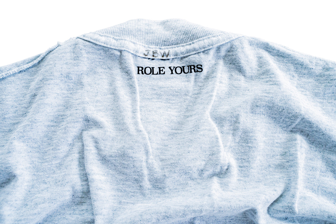 【ROLE YOURS】半袖Tシャツ / グレー / メンズMサイズ相当
