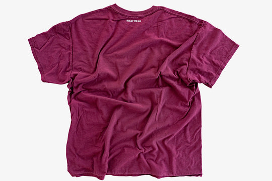 【ROLE YOURS】半袖Tシャツ / ワインレッド / メンズXLサイズ相当